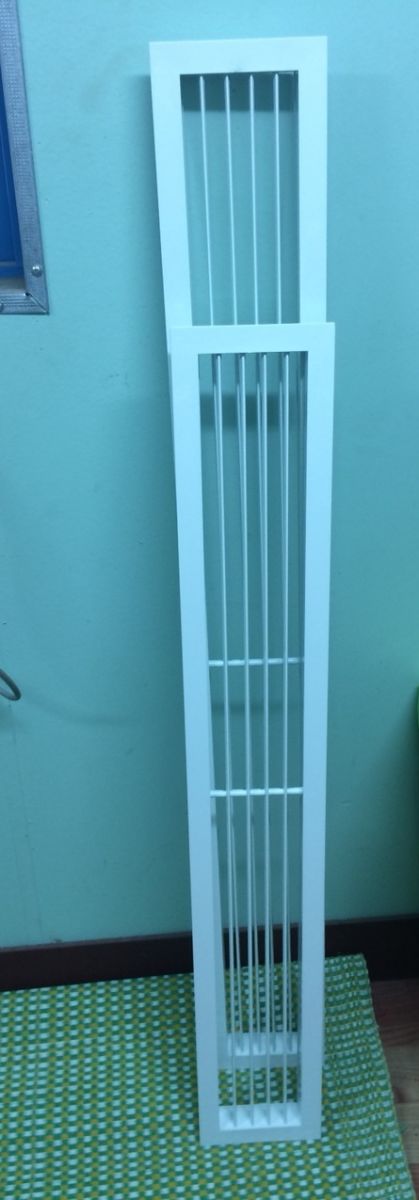 CỬA GIÓ 1 LỚP NAN THẲNG BẦU DỤC